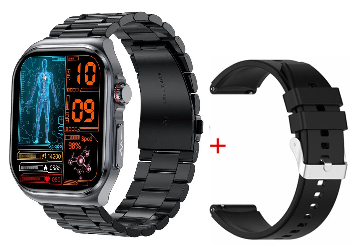 Amoled Smart Watch ET585 Men ECG Blood Compositoin Health Monitoring Bluetooth Call Women Sports Fitness Tracker Smartwatch