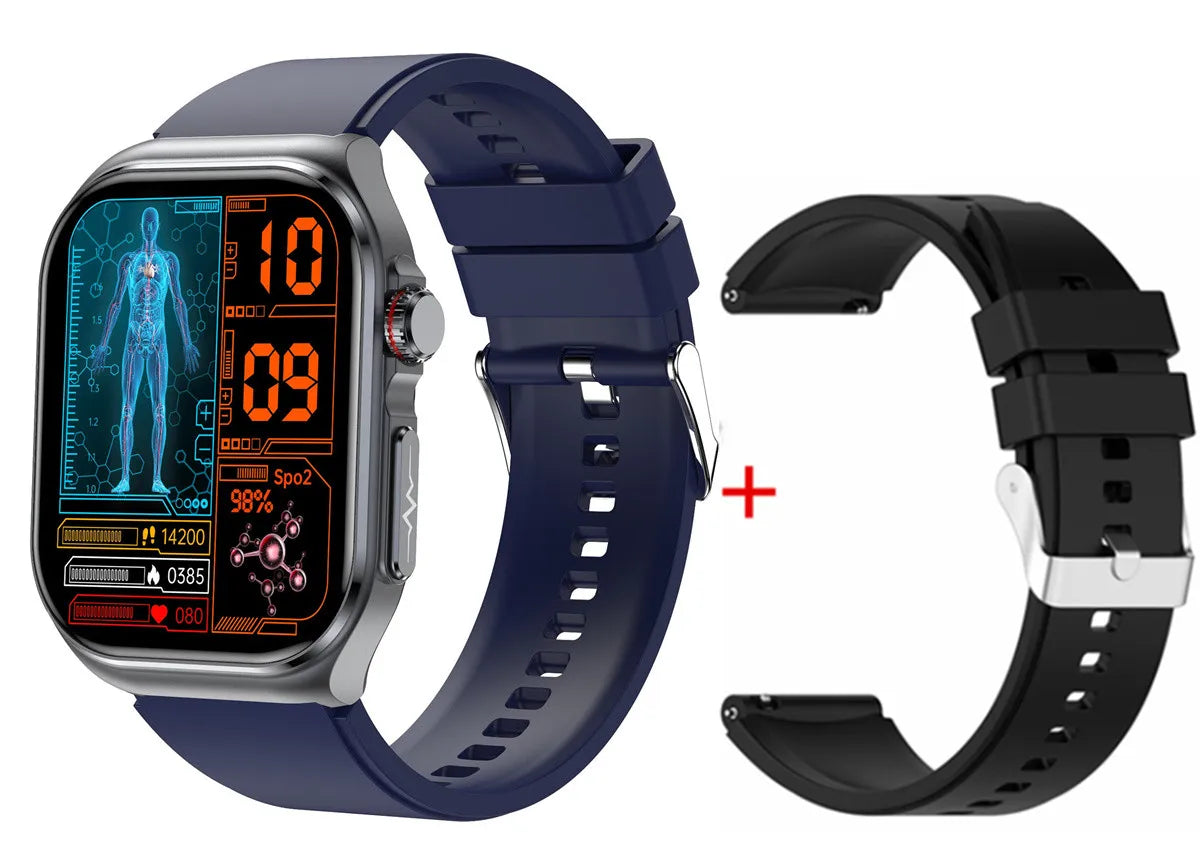 Amoled Smart Watch ET585 Men ECG Blood Compositoin Health Monitoring Bluetooth Call Women Sports Fitness Tracker Smartwatch